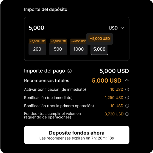 1. Primer depósito